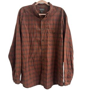 Woolrich Mens Size XL Casual Long Sleeve Collared Button Down Shirt 100% cotton